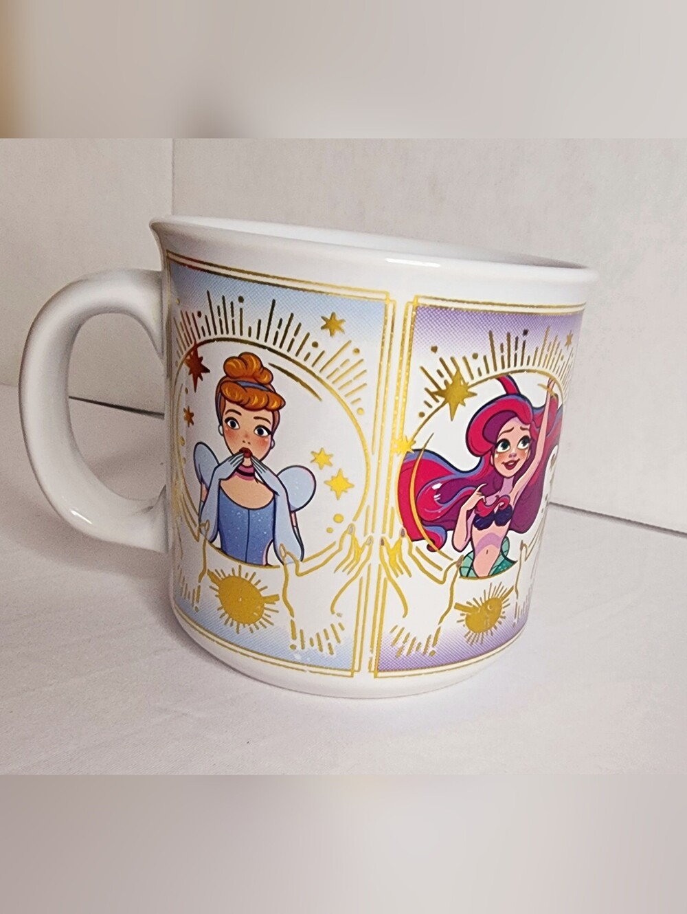 Disney "I Make My Own Magic" Princess 20 oz Ceramic Coffee Mug Silver Buffalo
